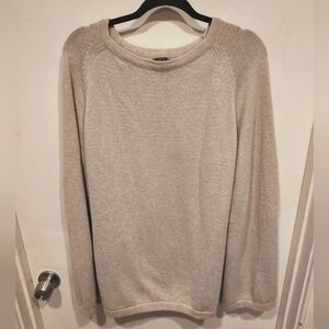 Iman Women's Beige Cotton Cashmere Blend Sweater Poncho/Cape Sz M/L-Casual Comfy